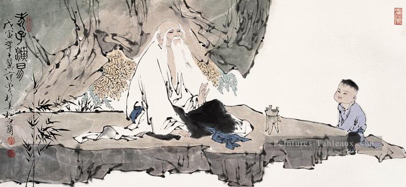 Fangzeng parle chinois traditionnel Peintures à l'huile
